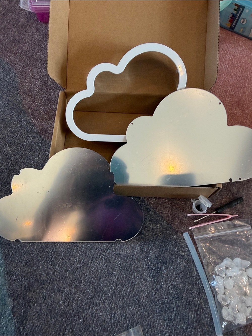 DIY Kid’s Craft Cloud-Shaped Fairy Rock Garden | See Description!!! - Picture 2 of 6